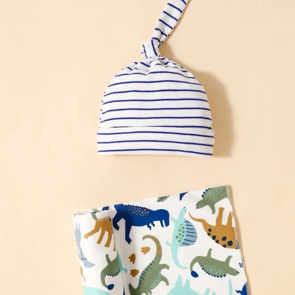 Other - Baby Boy Hat and Swaddle